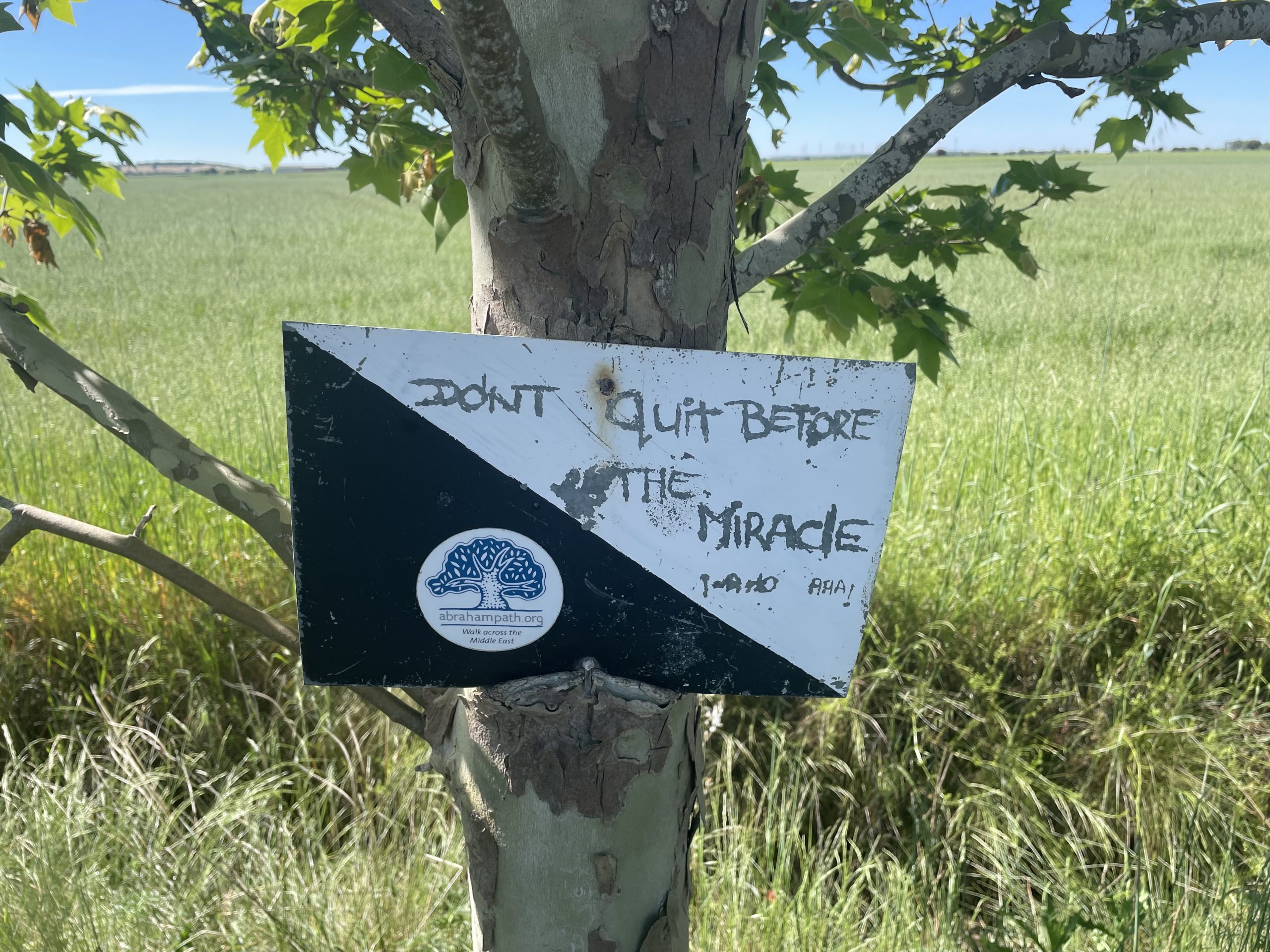 30.Mai:Don“t quit before the miracle